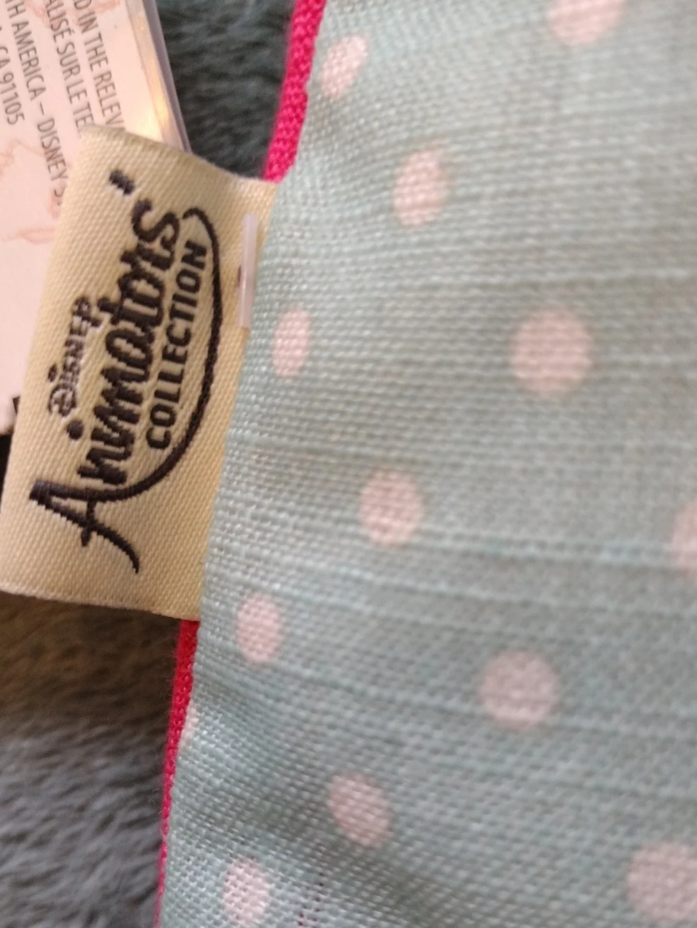Disney Animators' Collection Mint Green Polka Dot with Pink Trim